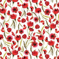 Viskose Jersey Mohnblumen