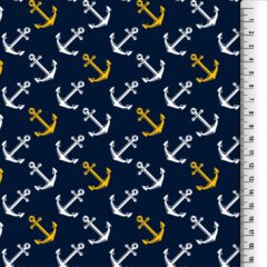 Jersey Anker dunkelblau
